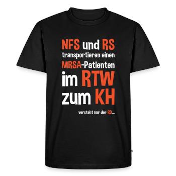 Emergency paramedics ambulance paramedics say - Men's Premium Organic T-Shirt - black - Front - Nico (187cm)