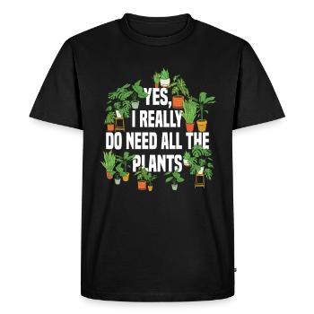 Jardiniers jardiniers amateurs - T-shirt Premium bio Homme - noir - Devant - Nico (187cm)
