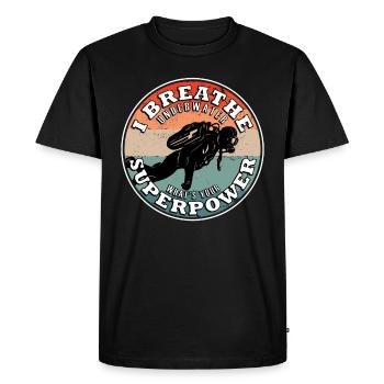 Diver Evolution Underwater Scuba Scuba Scuba - Men's Premium Organic T-Shirt - black - Front - Nico (187cm)