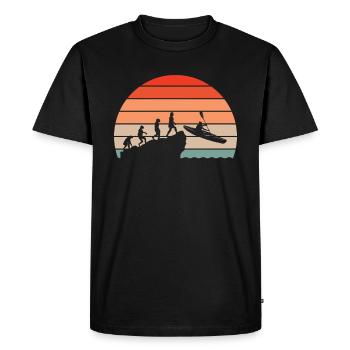 Kayak Evolution Kayak Kayak kayak canot de canot canoë - T-shirt Premium bio Homme - noir - Devant - Nico (187cm)
