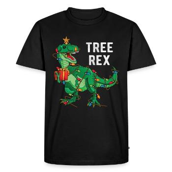 Tree Rex - T-shirt Premium bio Homme - noir - Devant - Nico (187cm)