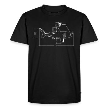 Megalodon Faits Requin Requin - T-shirt Premium bio Homme - noir - Devant - Nico (187cm)