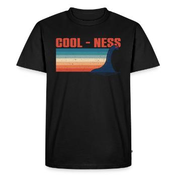 Cool - Ness - Monstre du Loch Ness Nessie - T-shirt Premium bio Homme - noir - Devant - Nico (187cm)