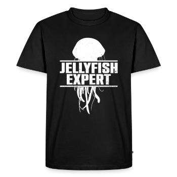 Jellyfish Expert - Jellyfish Medusa Marine Animal - T-shirt Premium bio Homme - noir - Devant - Nico (187cm)