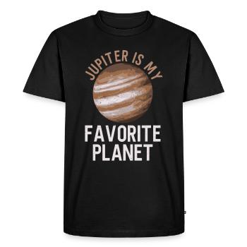 Jupiter Is My Favorite Planet - Jupiter Planet - Men's Premium Organic T-Shirt - black - Front - Nico (187cm)