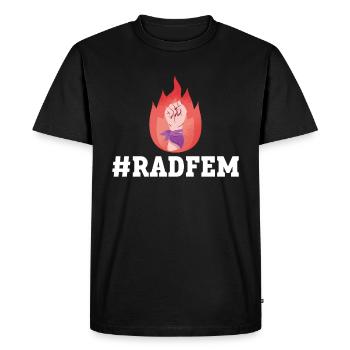 #RADFEM - Féminisme radical féministe - T-shirt Premium bio Homme - noir - Devant - Nico (187cm)
