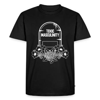 Masculinité toxique Féminisme Féministe - T-shirt Premium bio Homme - noir - Devant - Nico (187cm)