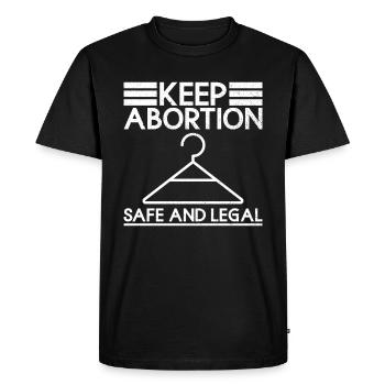 Pro-Abortion Feminism Feminist Women's Rights - Men's Premium Organic T-Shirt - black - Front - Nico (187cm)
