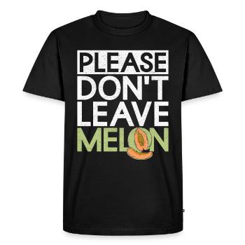 S’il vous plaît ne laissez pas le melon mentir - - T-shirt Premium bio Homme - noir - Devant - Nico (187cm)