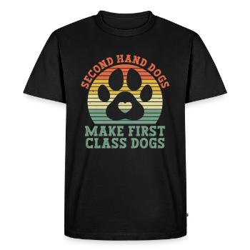 Dog Animal Welfare Animal Rescue Activiste Refuge pour animaux - T-shirt Premium bio Homme - noir - Devant - Nico (187cm)