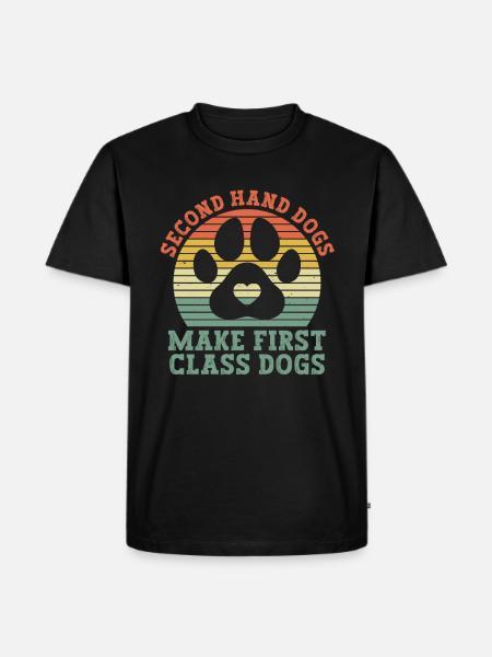 Dog Animal Welfare Animal Rescue Activista Refugio de Animales - Camiseta prémium ecológica para hombre - negro