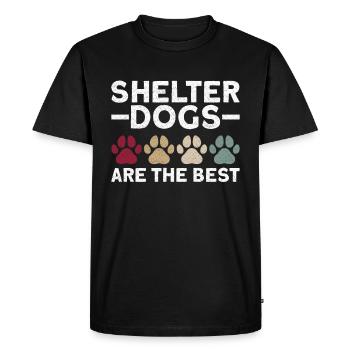 Dog Animal Welfare Animal Rescue Activiste Refuge pour animaux - T-shirt Premium bio Homme - noir - Devant - Nico (187cm)