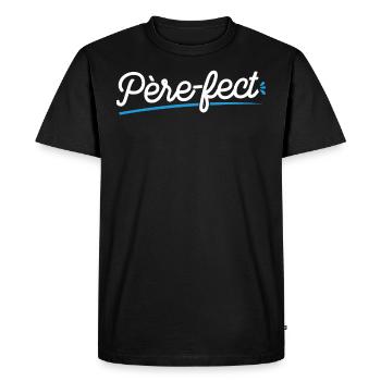 Je Suis Père-fect - T-shirt Premium bio Homme - noir - Devant - Nico (187cm)