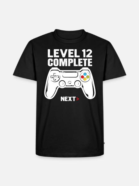 Level 12 Full - Men's Premium Organic T-Shirt - black