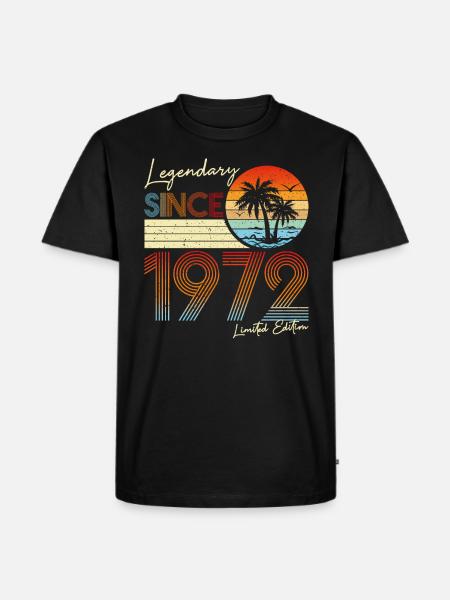 Legendary Since 1972 Limited Edition - Men's Premium Organic T-Shirt - black