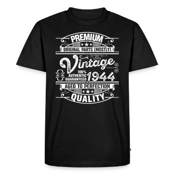 Qualité Supérieure 1944 Vieillie À La Perfection - T-shirt Premium bio Homme - noir - Devant - Nico (187cm)