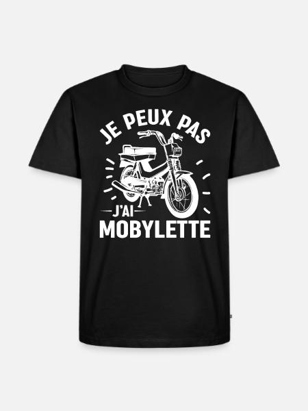 J'peux Pas J'ai Mobylette - T-shirt Premium bio Homme - noir