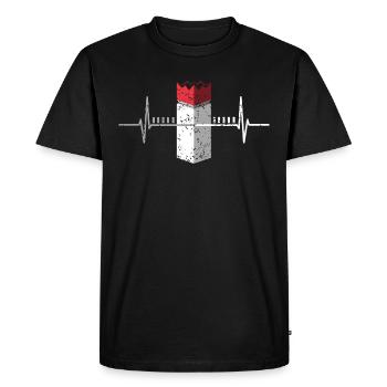 Kubb Viking Chess Game - Men's Premium Organic T-Shirt - black - Front - Nico (187cm)