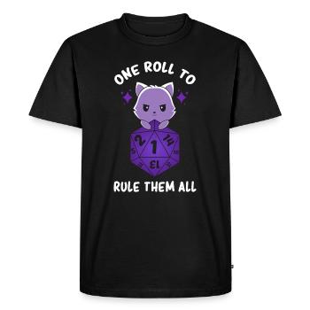 Jeux de table Dungeon - Maître des dés de jeu de rôle - T-shirt Premium bio Homme - noir - Devant - Nico (187cm)