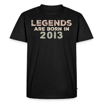 Légendes 2013 Vintage rétro anniversaire Original - T-shirt Premium bio Homme - noir - Devant - Nico (187cm)