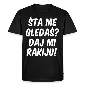 Sarajevo Yugoslavia Saying Design Gift - Men's Premium Organic T-Shirt - black - Front - Nico (187cm)