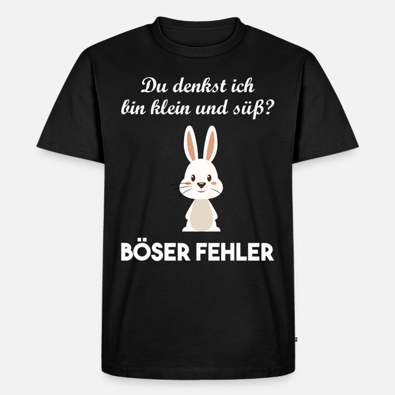 Hase Hasi Ostern Liebe Geschenkidee - Männer Premium Bio T-Shirt - Schwarz