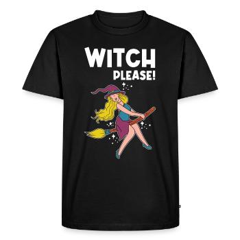 Walpurgis nuit fille sorcière à balais idée de cadeau - T-shirt Premium bio Homme - noir - Devant - Nico (187cm)