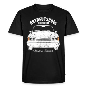 Wartburg 1.3 Classic - Ostdeutsches Kulturgut - Männer Premium Bio T-Shirt - Schwarz - Vorne - Nico (187cm)