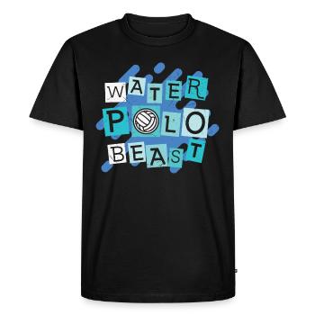Bête de water-polo - T-shirt Premium bio Homme - noir - Devant - Nico (187cm)