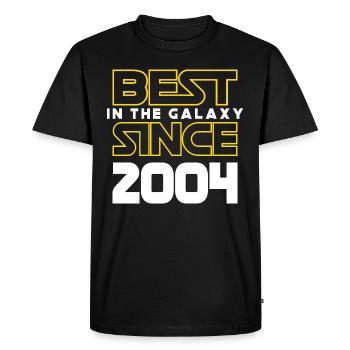 Meilleur De La Galaxie 2004 18 Ans Anniversaire - T-shirt Premium bio Homme - noir - Devant - Nico (187cm)