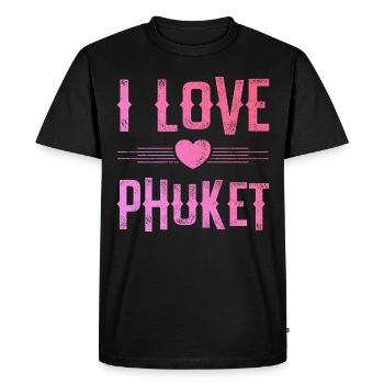 J’adore Phuket - T-shirt Premium bio Homme - noir - Devant - Nico (187cm)