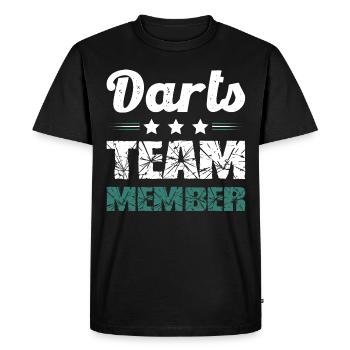Équipe de fléchettes - T-shirt Premium bio Homme - noir - Devant - Nico (187cm)