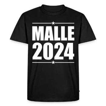 Malle 2024 - Men's Premium Organic T-Shirt - black - Front - Nico (187cm)