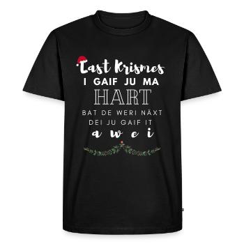 Last Christmas Krismes Lustig Weihnachten X-Mas - Männer Premium Bio T-Shirt - Schwarz - Vorne - Nico (187cm)