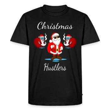 Santa Claus Christmas - Men's Premium Organic T-Shirt - black - Front - Nico (187cm)