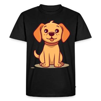 Conception de chien mignon pour les propriétaires de chiens - T-shirt Premium bio Homme - noir - Devant - Nico (187cm)