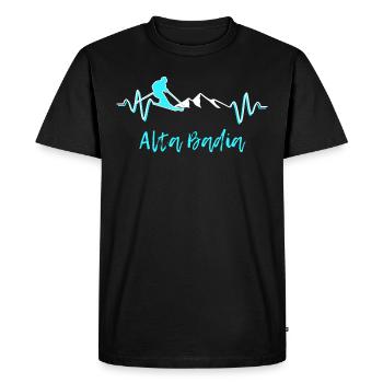 Ski Alta Badia - T-shirt Premium bio Homme - noir - Devant - Nico (187cm)