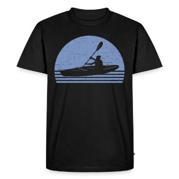 Kayak - Männer Premium Bio T-Shirt - Schwarz - Vorne - Nico (187cm)