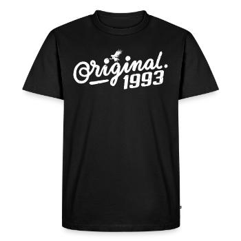 Cadeau d’anniversaire original 1993 - Vintage 1993 - T-shirt Premium bio Homme - noir - Devant - Nico (187cm)