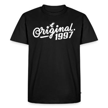Cadeau d’anniversaire original 1997 - Vintage 1997 - T-shirt Premium bio Homme - noir - Devant - Nico (187cm)