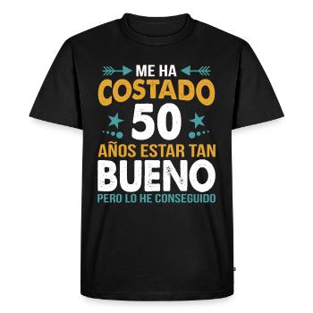ME HA COSTADO 50 AÑOS ESTAR TAN BUENO - T-shirt Premium bio Homme - noir - Devant - Nico (187cm)