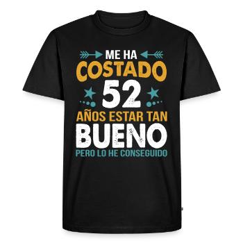 ME HA COSTADO 52 AÑOS ESTAR TAN BUENO - T-shirt Premium bio Homme - noir - Devant - Nico (187cm)