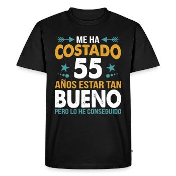 ME HA COSTADO 55 AÑOS ESTAR TAN BUENO - T-shirt Premium bio Homme - noir - Devant - Nico (187cm)
