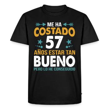 ME HA COSTADO 57 AÑOS ESTAR TAN BUENO - T-shirt Premium bio Homme - noir - Devant - Nico (187cm)