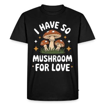 Champignons Champignons Champignon Champignon - T-shirt Premium bio Homme - noir - Devant - Nico (187cm)