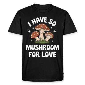Champignons Champignons Champignon Champignon - T-shirt Premium bio Homme - noir - Devant - Nico (187cm)