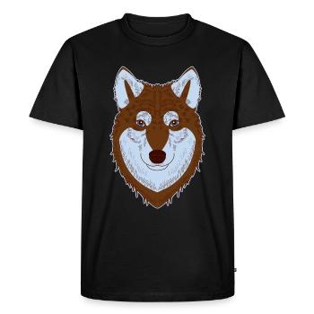 Siberian Husky - Men's Premium Organic T-Shirt - black - Front - Nico (187cm)