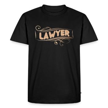 I am Lawyer Lawyer Legal Advice Law - Men's Premium Organic T-Shirt - black - Front - Nico (187cm)
