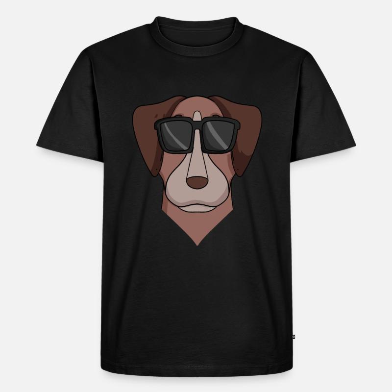 Pointer Hund Hunderasse - Männer Premium Bio T-Shirt - Schwarz