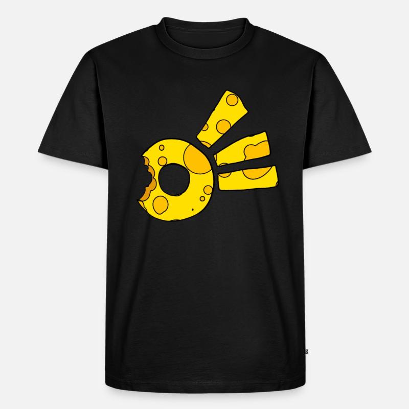 Käse Komet Symbol - Männer Premium Bio T-Shirt - Schwarz